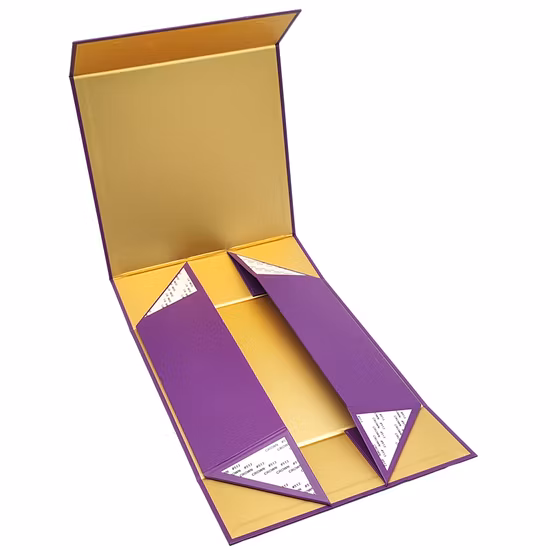 Cartone pieghevole cosmetico trucco gioielli abbigliamento carta magnetica confezione regalo per orologi festa di nozze festival confezione regalo con nastro